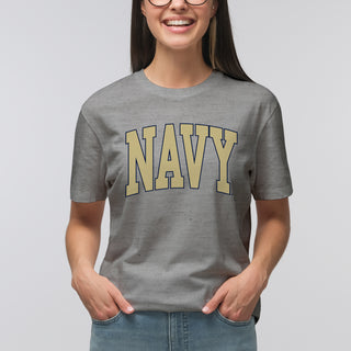 US Naval Academy Midshipmen Mega Arch T-Shirt - Sport Grey