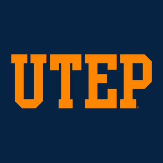 University of Texas at El Paso Miners Basic Block Short Sleeve T Shirt - Navy