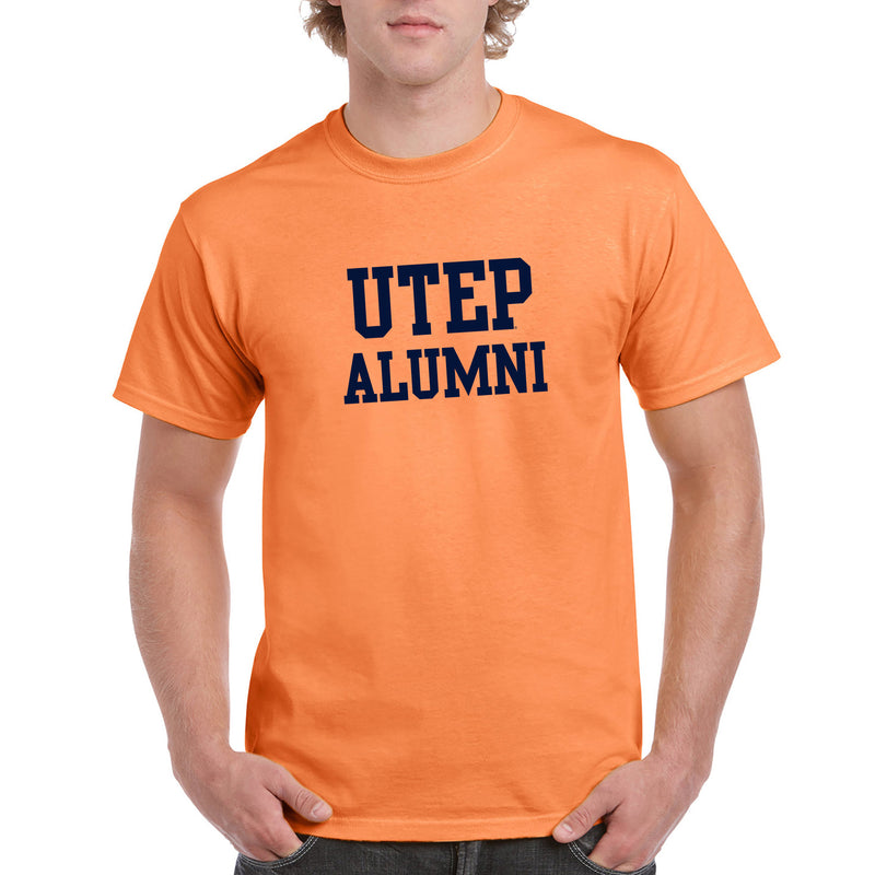 UTEP Alumni Block T Shirt - Tangerine