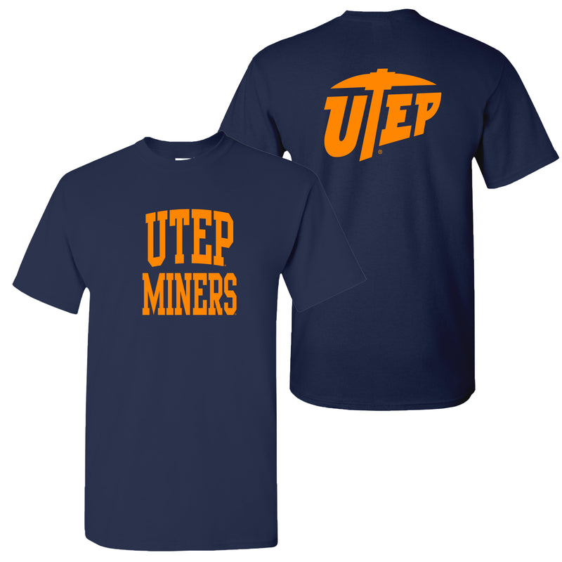 UTEP Front Back Print T-Shirt - Navy