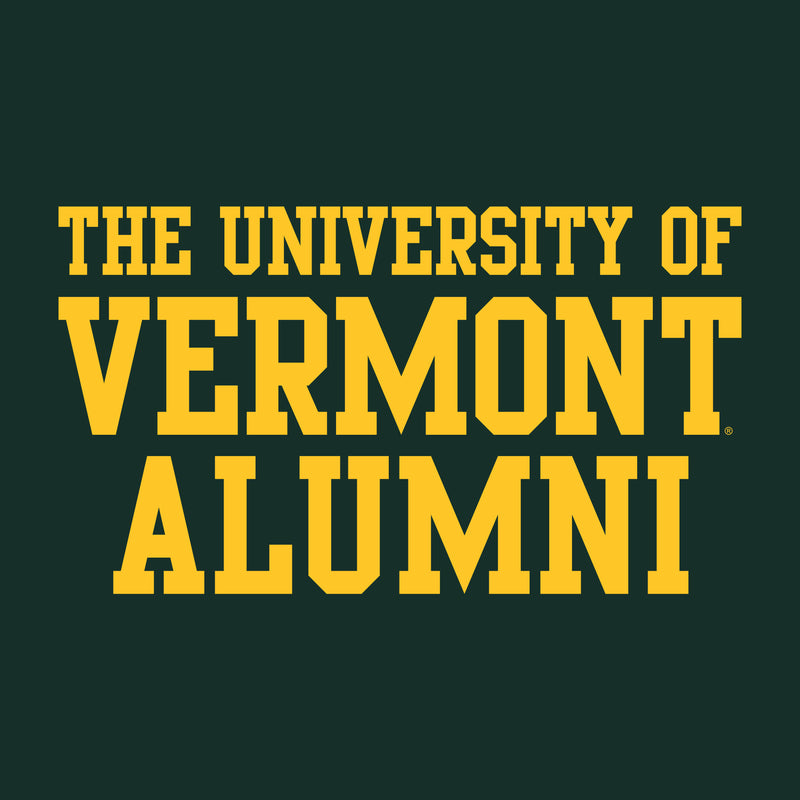 University of Vermont Catamounts Alumni Basic Block T Shirt - Forest