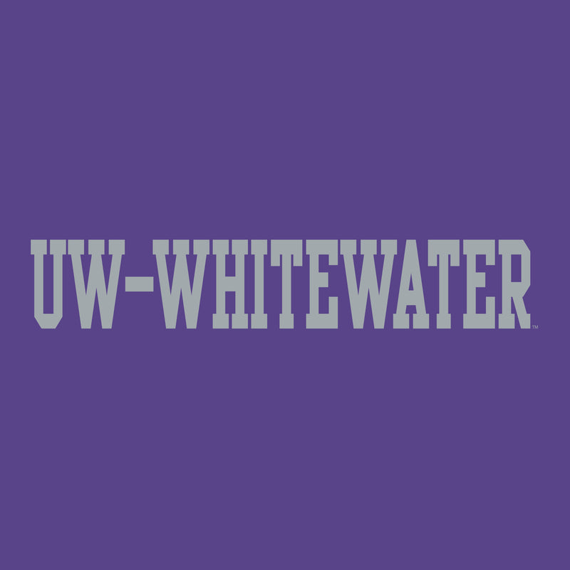 UW-Whitewater Basic Block Long Sleeve - Purple