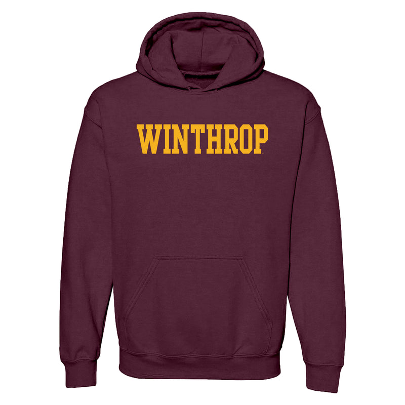 Winthrop University Eagles Basic Block Hoodie - Maroon