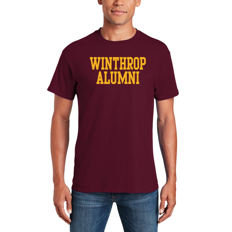 Winthrop University Eagles Alumni Basic Block Short Sleeve T Shirt - Maroon