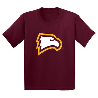 Winthrop University Eagles Primary Logo Youth Short Sleeve T Shirt - Maroon