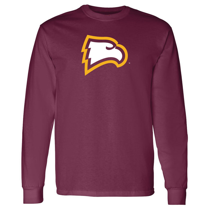Winthrop University Eagles Primary Logo Long Sleeve T Shirt - Maroon