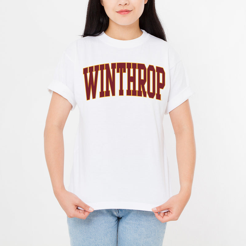 Winthrop Eagles Mega Arch T-Shirt - White