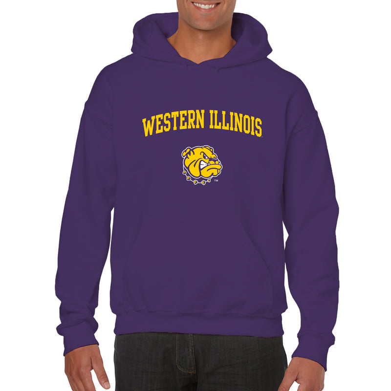 Western Illinois University Leathernecks Arch Logo Hoodie - Purple