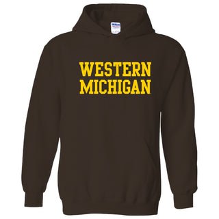 Western Michigan Basic Hood - Dark Chocolate