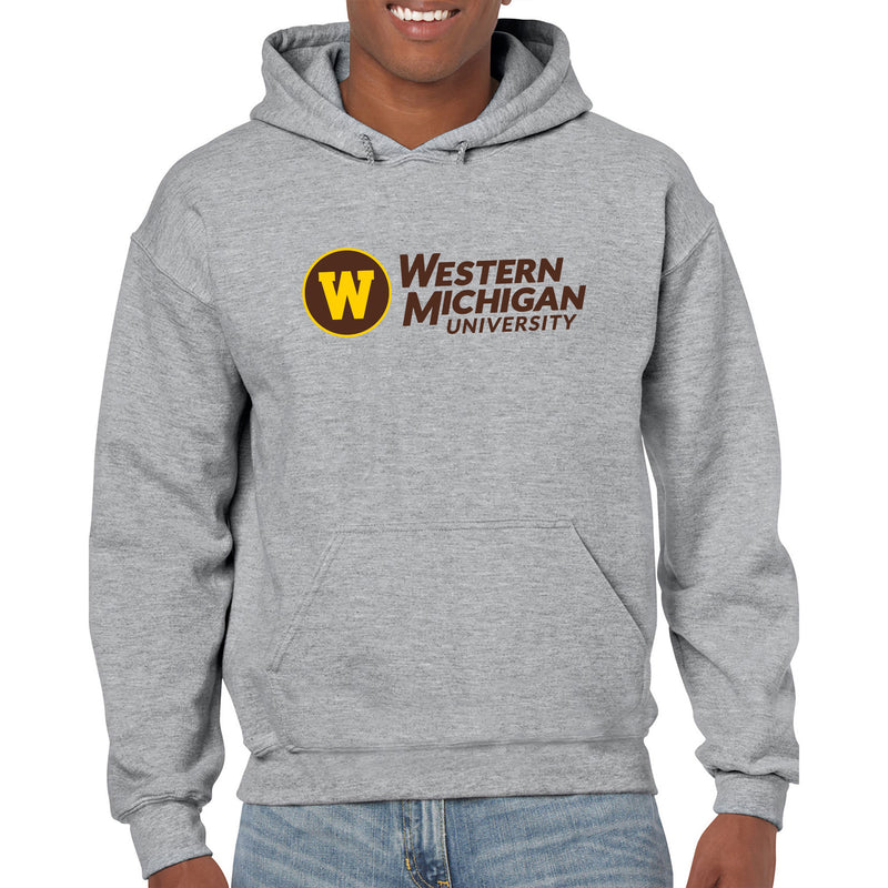 Western Michigan University Broncos Institutional Logo Hoodie - Sport Grey