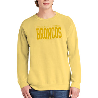 Western Michigan Monotone Bold CC Crewneck - Butter