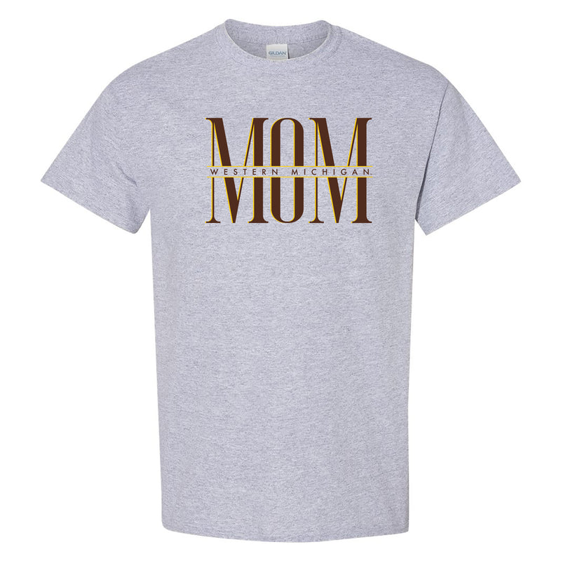 Western Michigan Classic Mom T-Shirt - Sport Grey