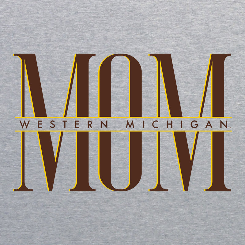 Western Michigan Classic Mom Crewneck - Sport Grey