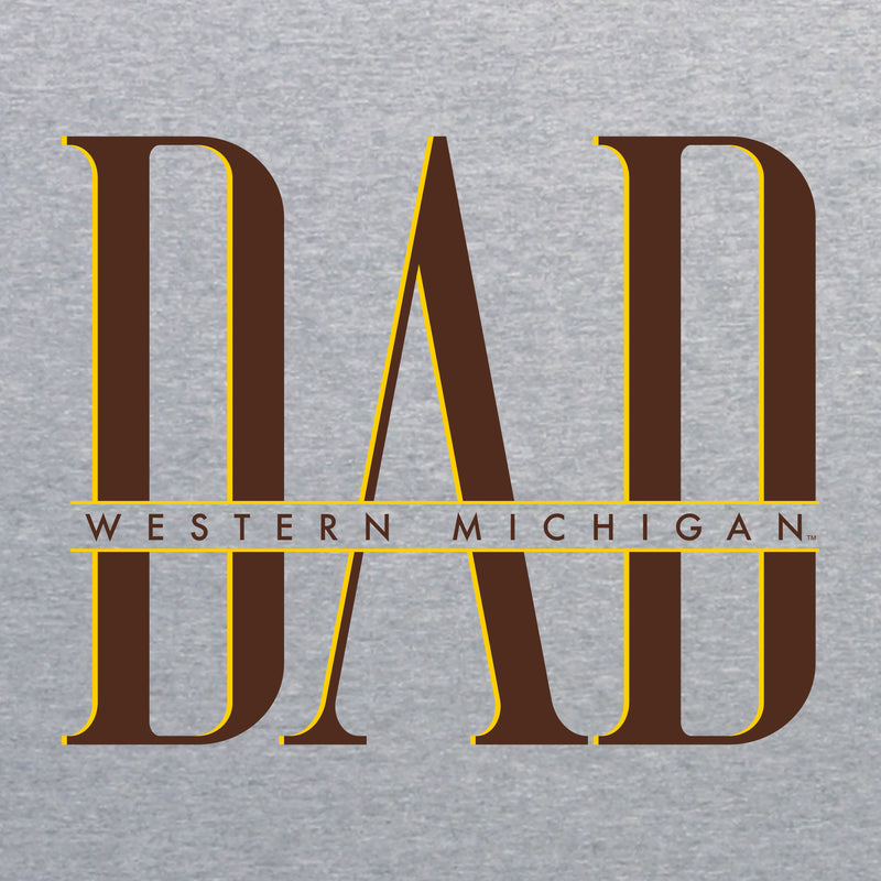 Western Michigan Classic Dad Crewneck - Sport Grey