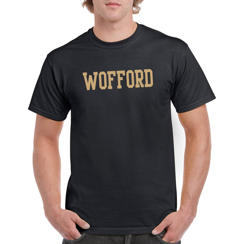 Wofford College Terriers Basic Block T Shirt - Black