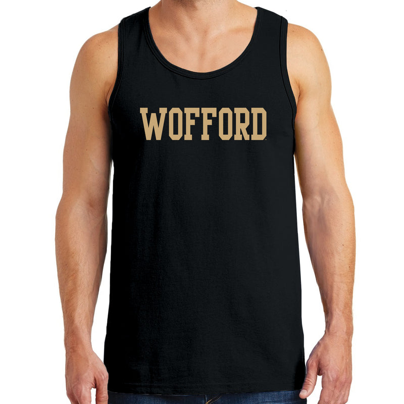 Wofford College Terriers Basic Block Tank Top - Black