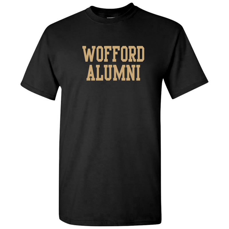 Wofford College Terriers Alumni Basic Block T Shirt - Black