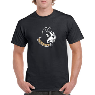 Wofford College Terriers Primary Logo T Shirt - Black