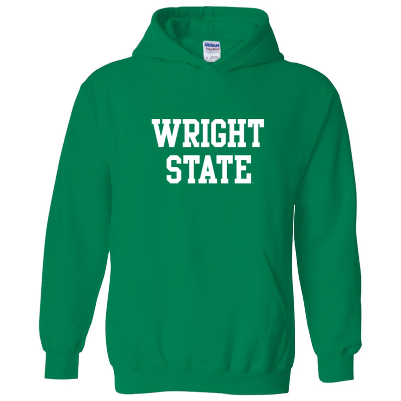 Wright State University Raiders Basic Block Hoodie - Irish Green