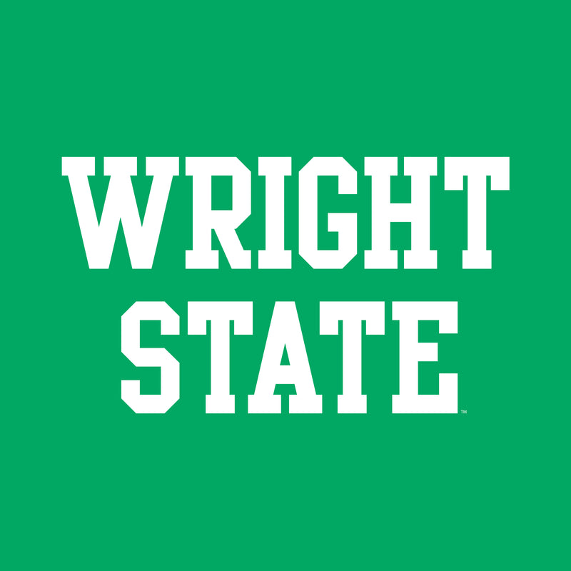 Wright State University Raiders Basic Block Womens Short Sleeve T Shirt - Irish Green