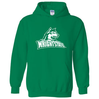 Wright State University Raiders Primary Logo Hoodie - Irish Green