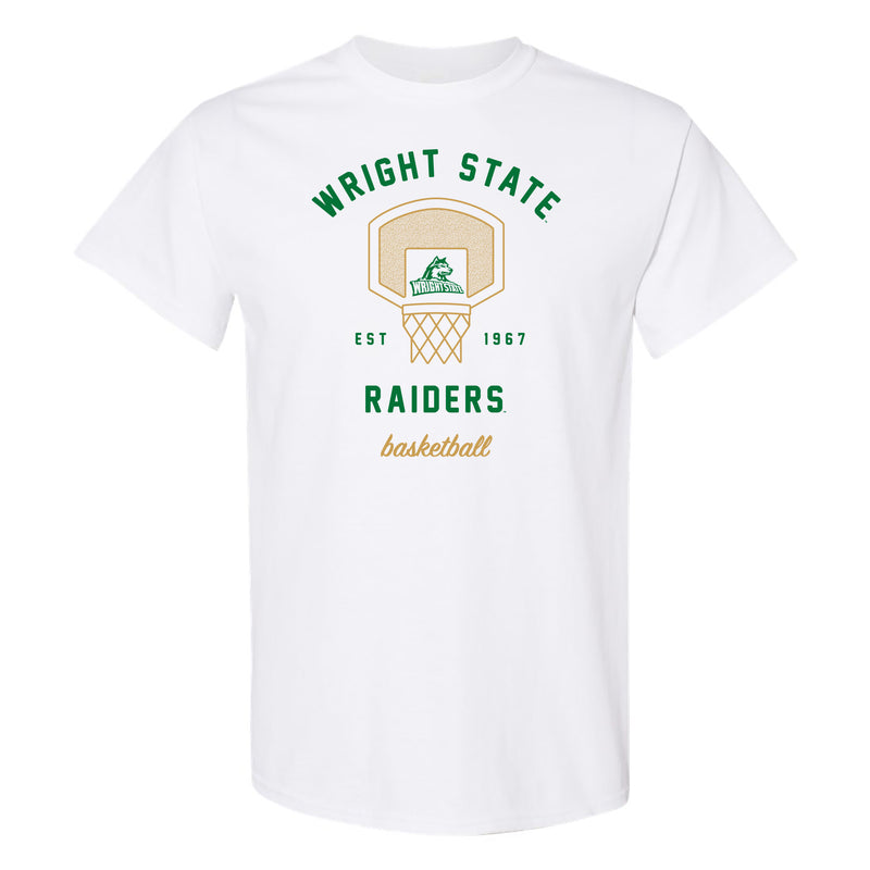 Wright State Raiders Basketball Net T Shirt - White
