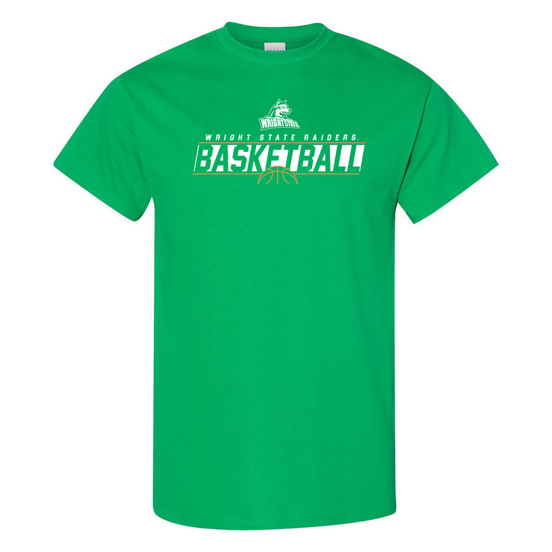 Wright State Raiders Basketball Charge T Shirt - Irish Green