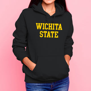 Wichita State University Shockers Basic Block Heavy Blend Hoodie - Black