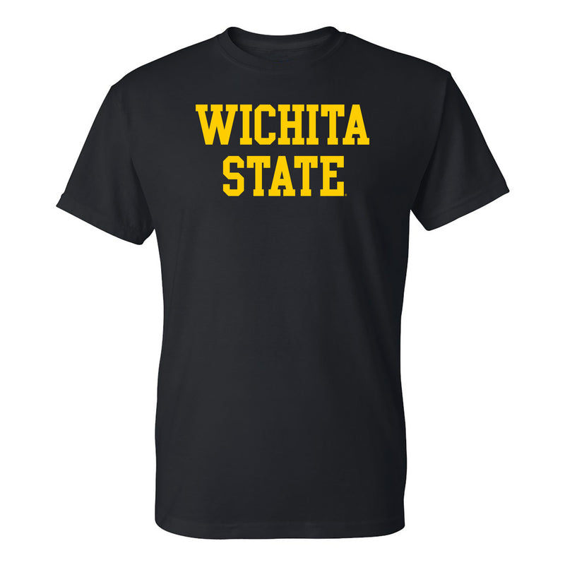 Wichita State University Shockers Basic Block Short Sleeve T-Shirt - Black