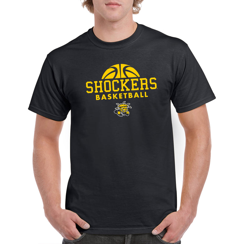 Wichita State University Shockers Basketball Hype Short Sleeve T Shirt - Black