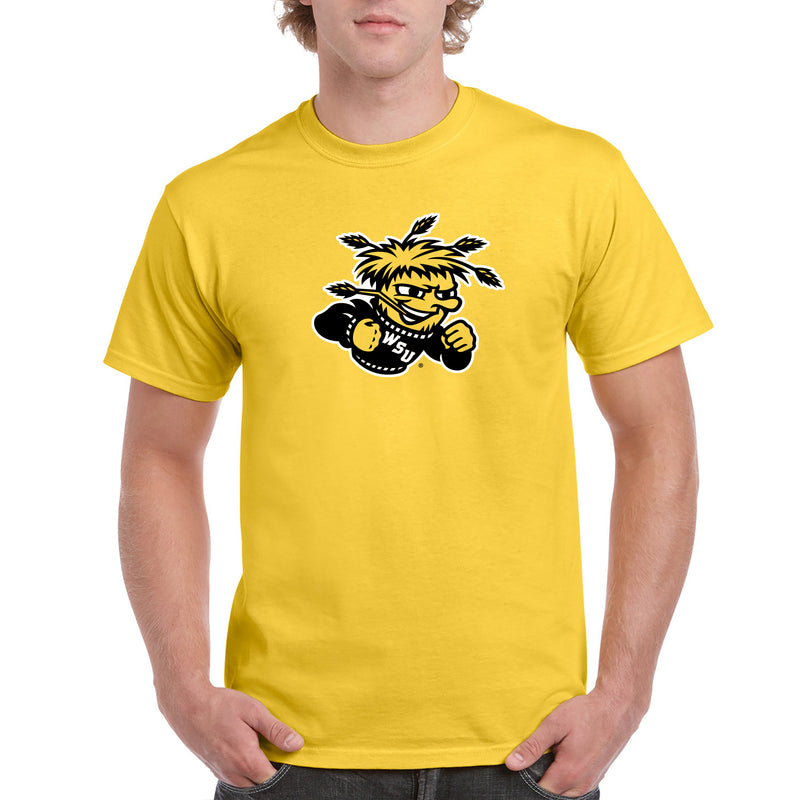Wichita State University Shockers Primary Logo Short Sleeve T Shirt - Daisy
