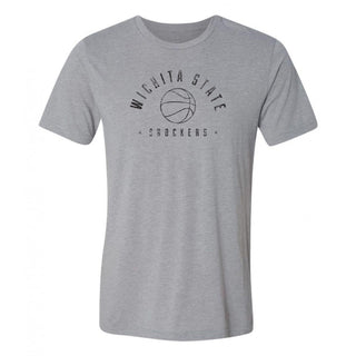 Wichita State University Shockers Basketball Metaphys Canvas Triblend Tee - Athletic Grey