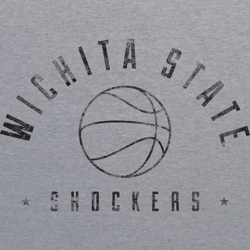 Wichita State University Shockers Basketball Metaphys Canvas Triblend Tee - Athletic Grey