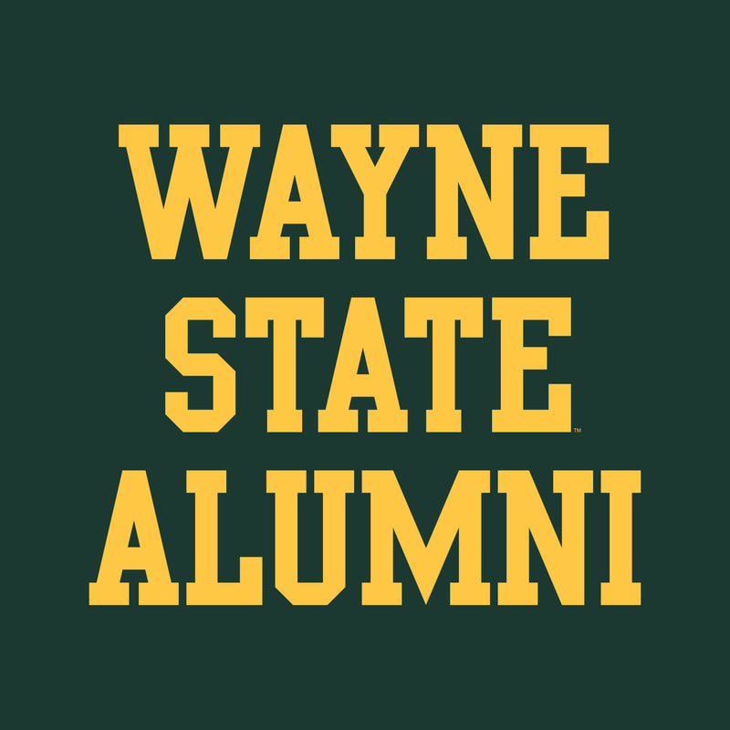 Wayne State University Warriors Alumni Block Short Sleeve T Shirt - Forest