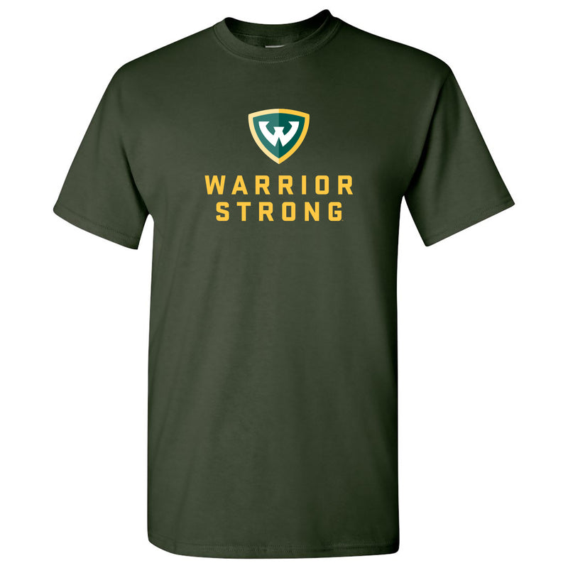 Wayne State University Warrior Strong Short Sleeve T Shirt - Forest