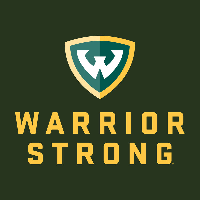 Wayne State University Warrior Strong Womens Short Sleeve T Shirt - Forest
