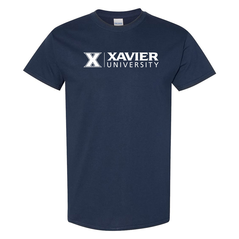 Xavier University Musketeers Institutional Logo Short Sleeve T Shirt - Navy