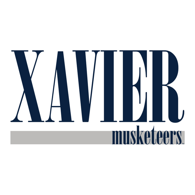 Xavier University Musketeers Boldline Basic Cotton Tank Top - White