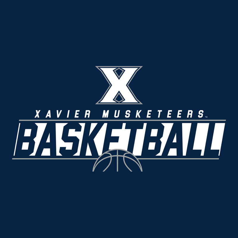 Xavier University Musketeers Basketball Charge T-Shirt - Navy