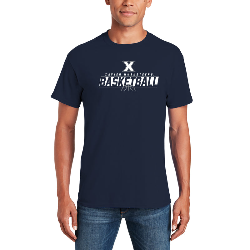 Xavier University Musketeers Basketball Charge T-Shirt - Navy