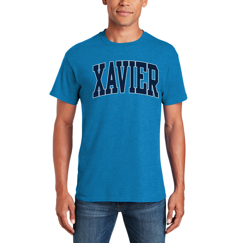 Xavier Musketeers Mega Arch T-Shirt - Heather Sapphire