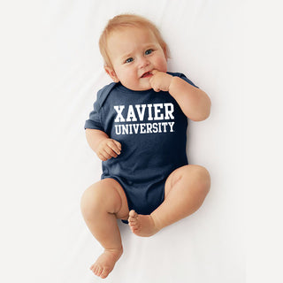 Xavier University Musketeers Basic Block Creeper - Navy