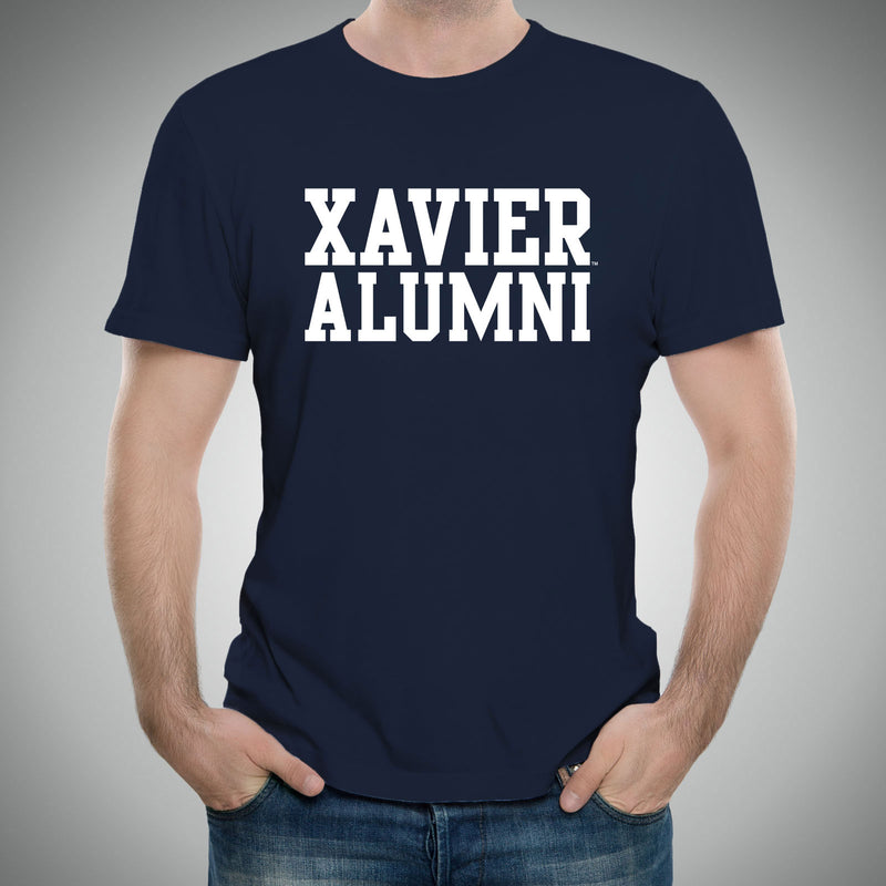 Xavier University Musketeers Alumni Block Short Sleeve T Shirt - Navy