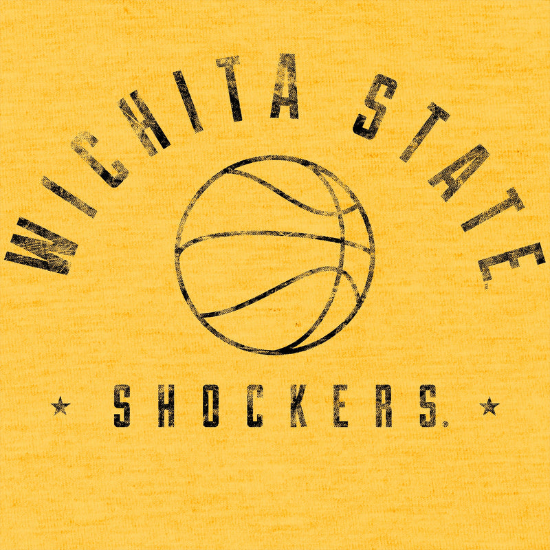 Wichita State University Shockers Basketball Metaphys Canvas Triblend Tee - Yellow Gold