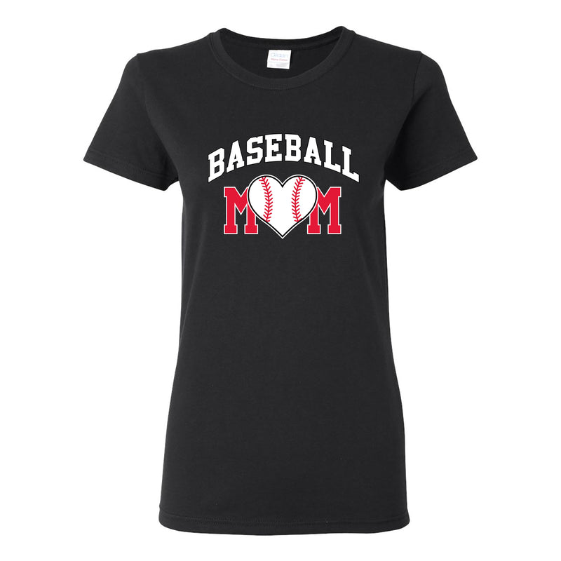 Baseball Mom - Baseball, Mom, Women, Sports, Ladies T-Shirt Basic Cotton - Black