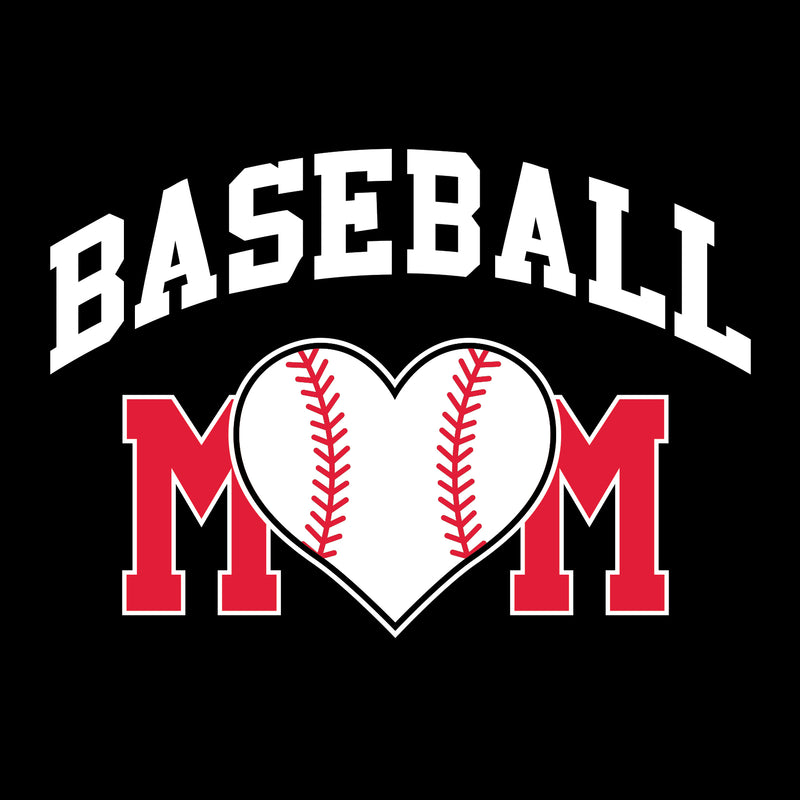 Baseball Mom - Baseball, Mom, Women, Sports, Ladies T-Shirt Basic Cotton - Black