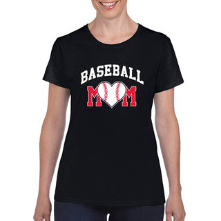 Baseball Mom - Baseball, Mom, Women, Sports, Ladies T-Shirt Basic Cotton - Black