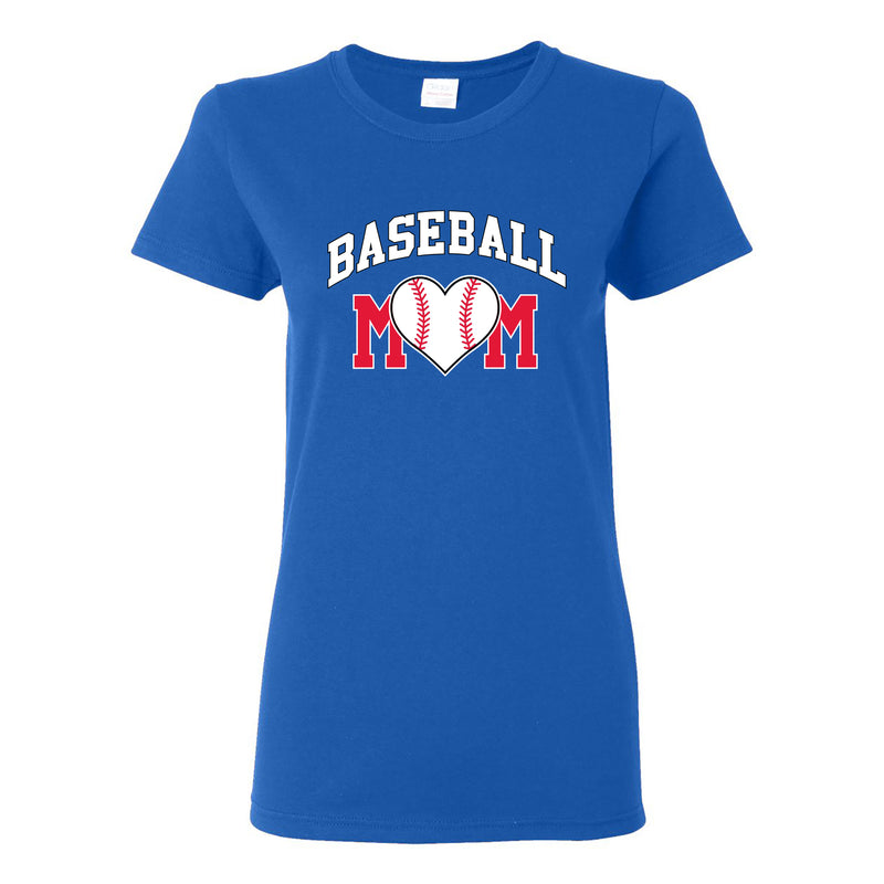 Baseball Mom - Baseball, Mom, Women, Sports, Ladies T-Shirt Basic Cotton - Royal