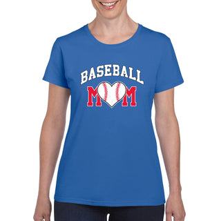 Baseball Mom - Baseball, Mom, Women, Sports, Ladies T-Shirt Basic Cotton - Royal