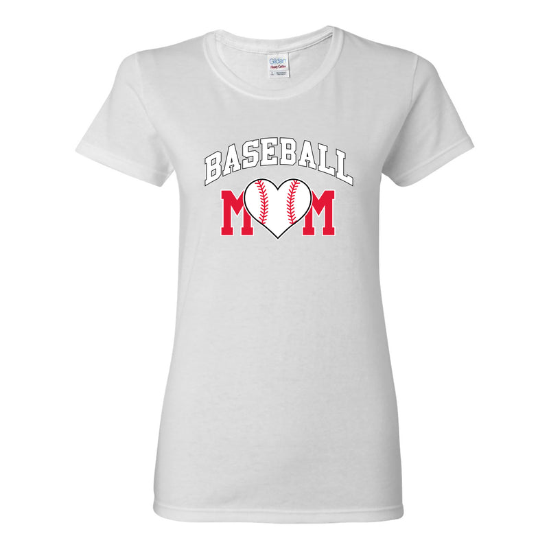 Baseball Mom - Baseball, Mom, Women, Sports, Ladies T-Shirt Basic Cotton - White